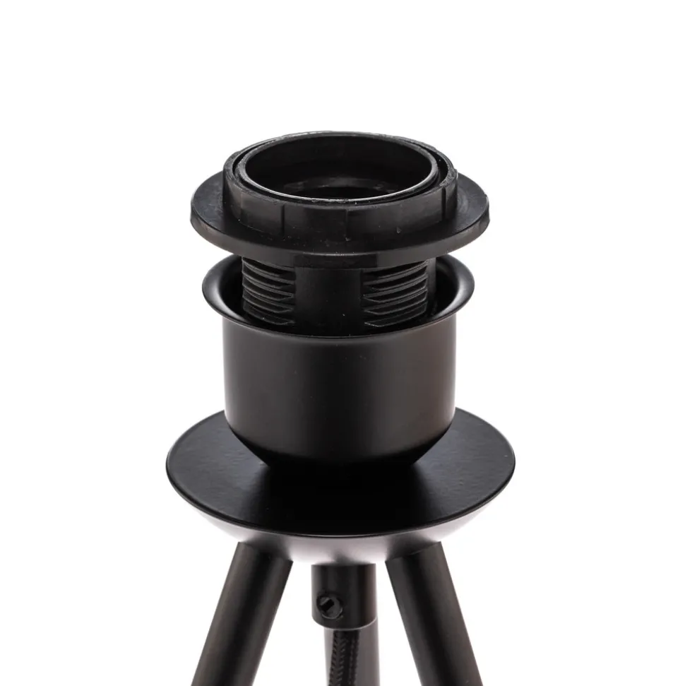 Lindby bordlampe Soula, Ø 20 cm, beige, plast, E27