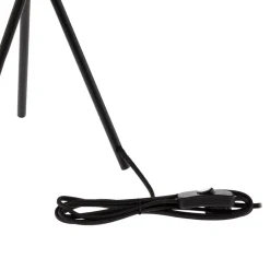 Lindby bordlampe Soula, Ø 26 cm, beige, plast, E27