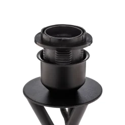 Lindby bordlampe Soula, Ø 26 cm, beige, plast, E27