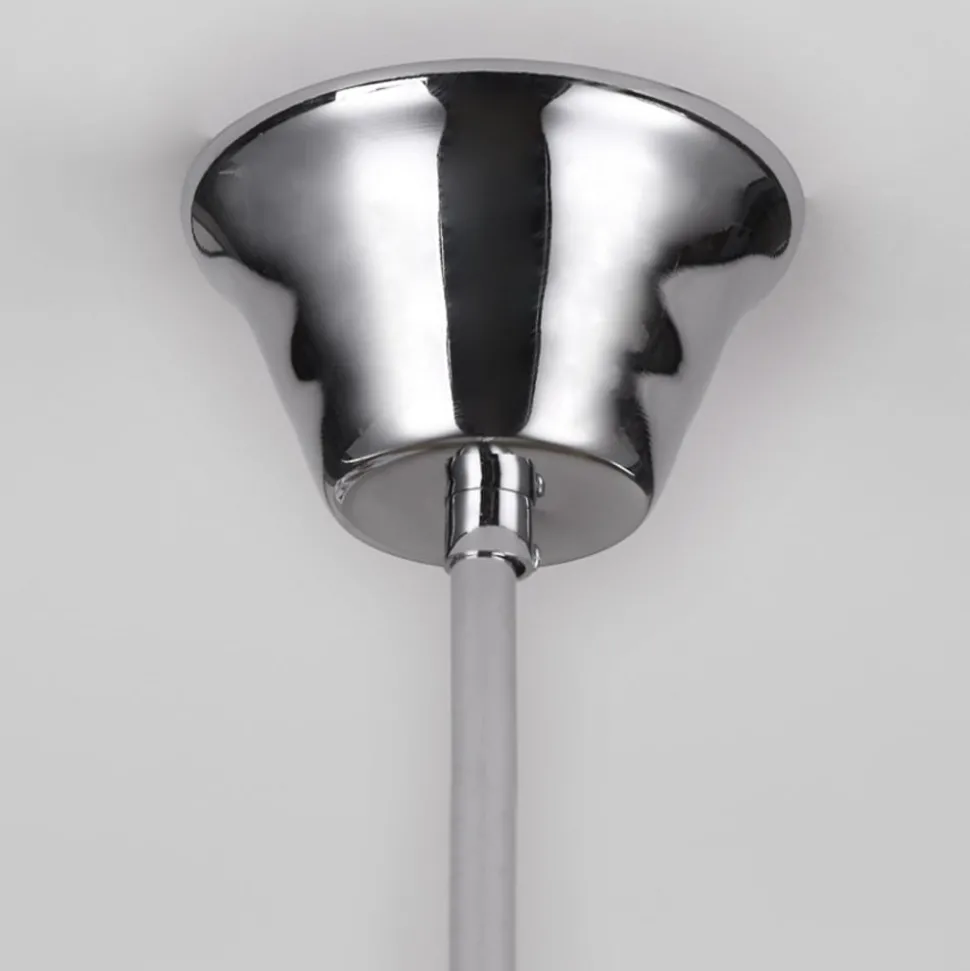 Lindby Casparia lysekrone, kromfarget, krystall, E14