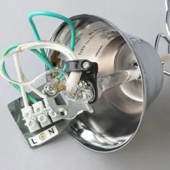 Lindby Casparia lysekrone, kromfarget, krystall, E14