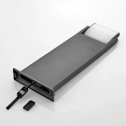 Lindby Cathalena LED-gatelampe i mørkegrått