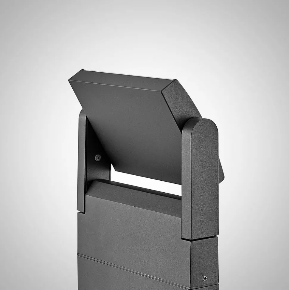 Lindby Cathalena LED-gatelampe i mørkegrått