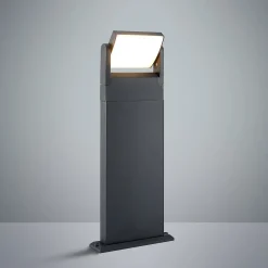 Lindby Cathalena LED-gatelampe i mørkegrått