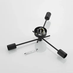 Lindby Cerros taklampe, 3 lyskilder, svart, metall