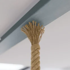 Lindby Chaby hengelampe i betongstil, 3 lyskilder