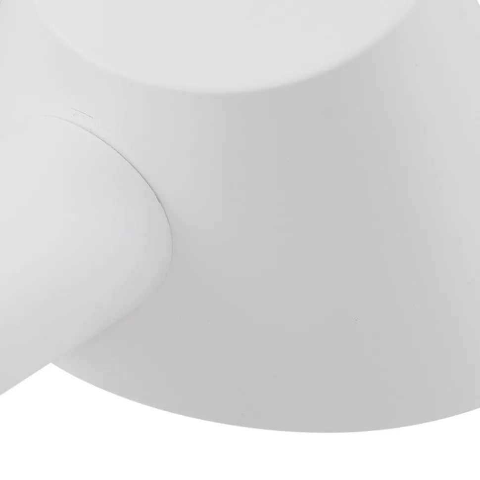 Lindby Corali bordlampe, hvit, metall, høyde 64 cm