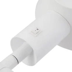 Lindby Corali bordlampe, hvit, metall, høyde 64 cm