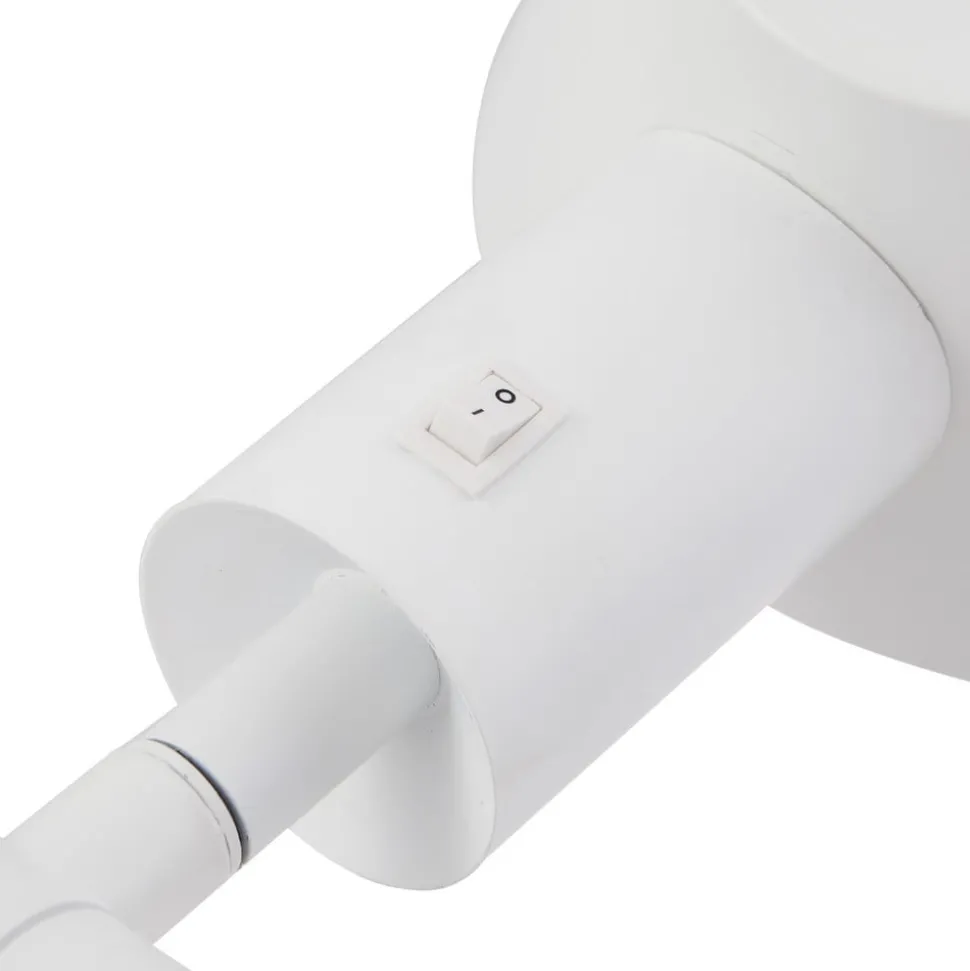 Lindby Corali bordlampe, hvit, metall, høyde 64 cm