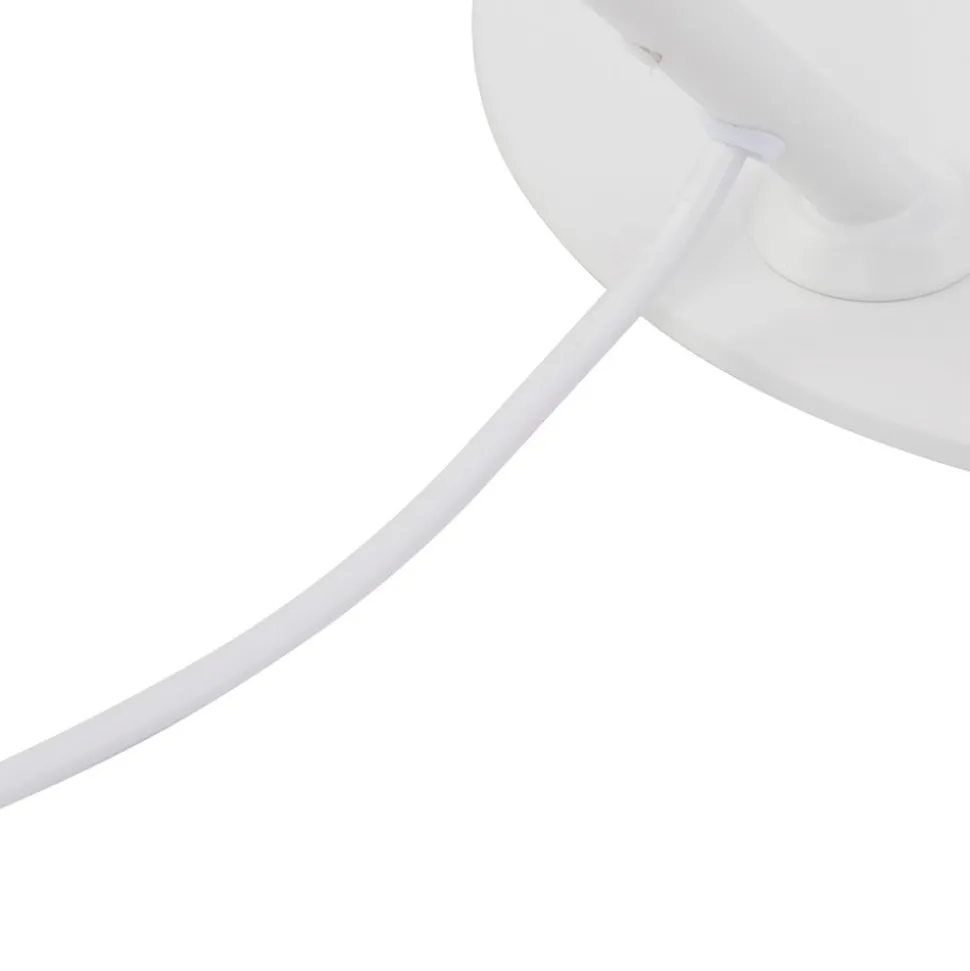 Lindby Corali bordlampe, hvit, metall, høyde 64 cm