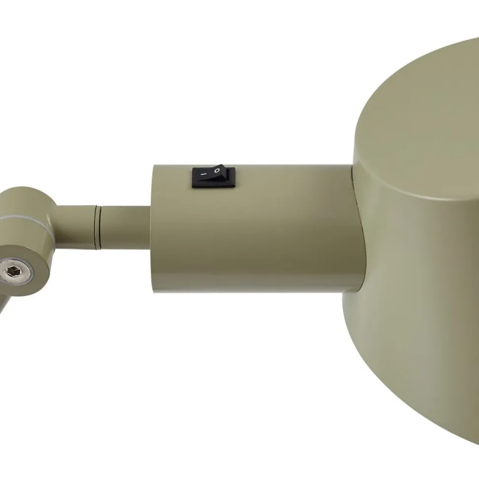 Lindby Corali bordlampe, lysegrønn, metall, høyde 64 cm