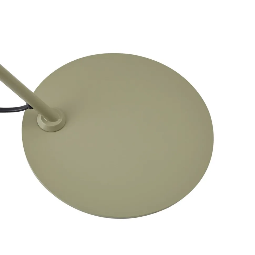 Lindby Corali bordlampe, lysegrønn, metall, høyde 64 cm