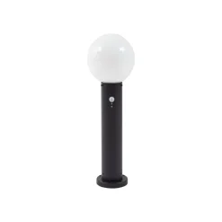 Lindby Dangan sokkellampe, hvit, 60 cm, glass, sensor