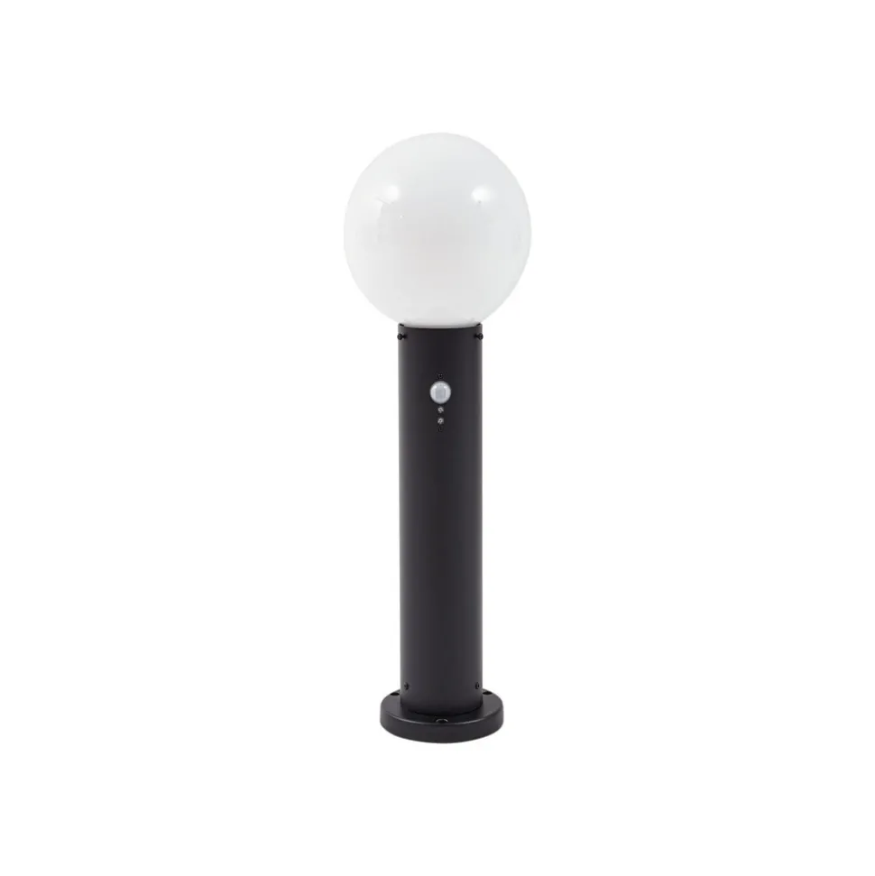 Lindby Dangan sokkellampe, hvit, 60 cm, glass, sensor