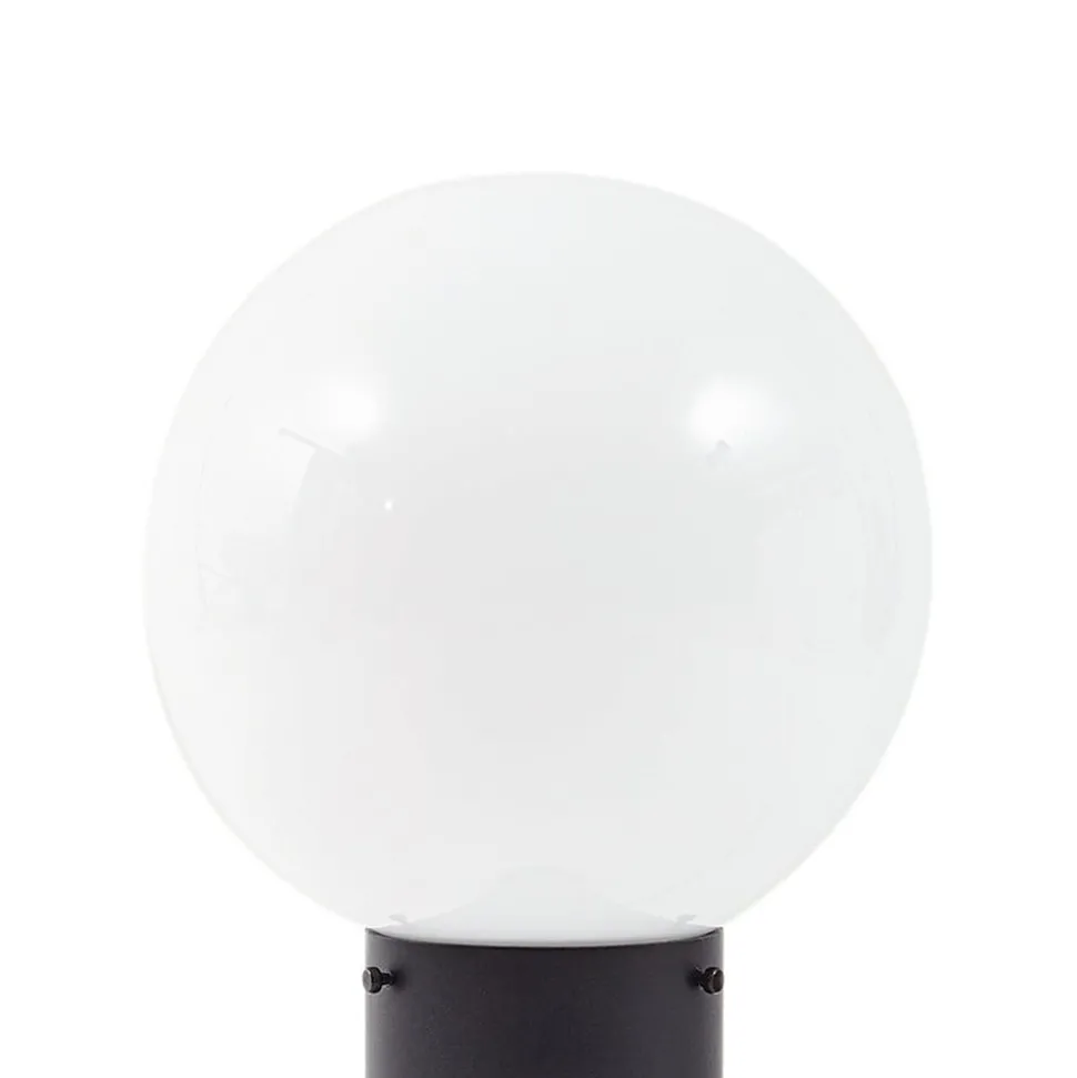 Lindby Dangan sokkellampe, hvit, 60 cm, glass, sensor