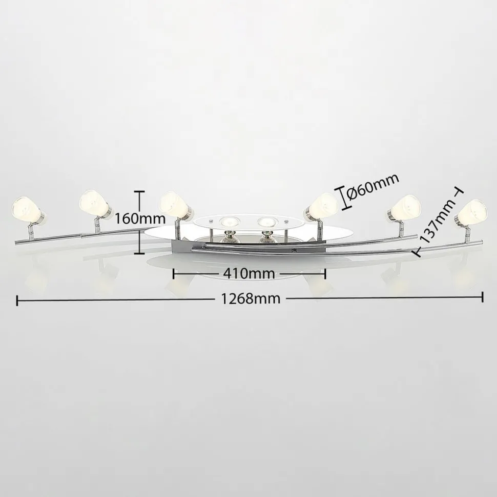 Lindby Danil downlight med glassskjermer