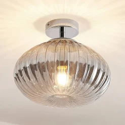 Lindby Defne taklampe, røykgrå