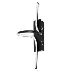 Lindby Divola LED-vegglampe, stepdim, svart