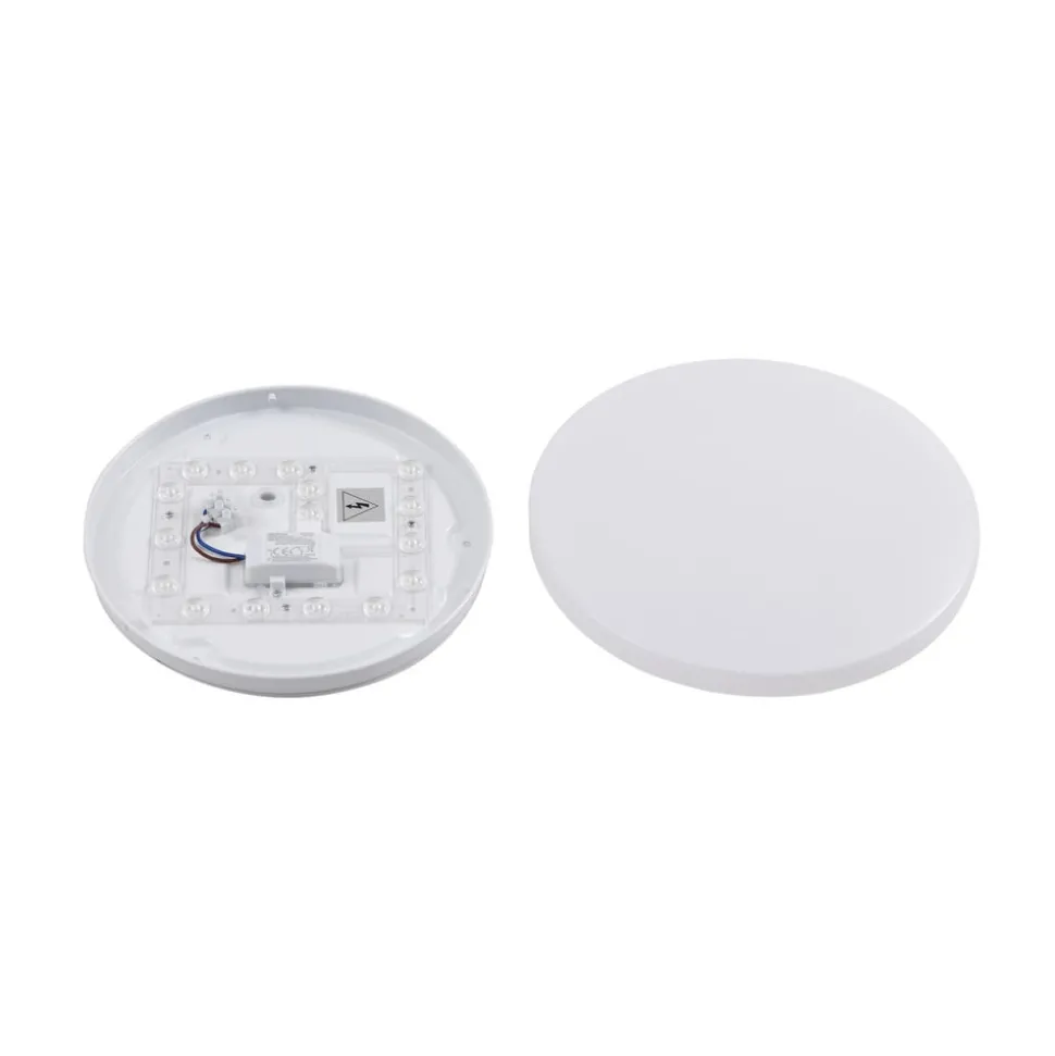 Lindby Doki LED taklampe for utendørs bruk, 26 cm, hvit, plast