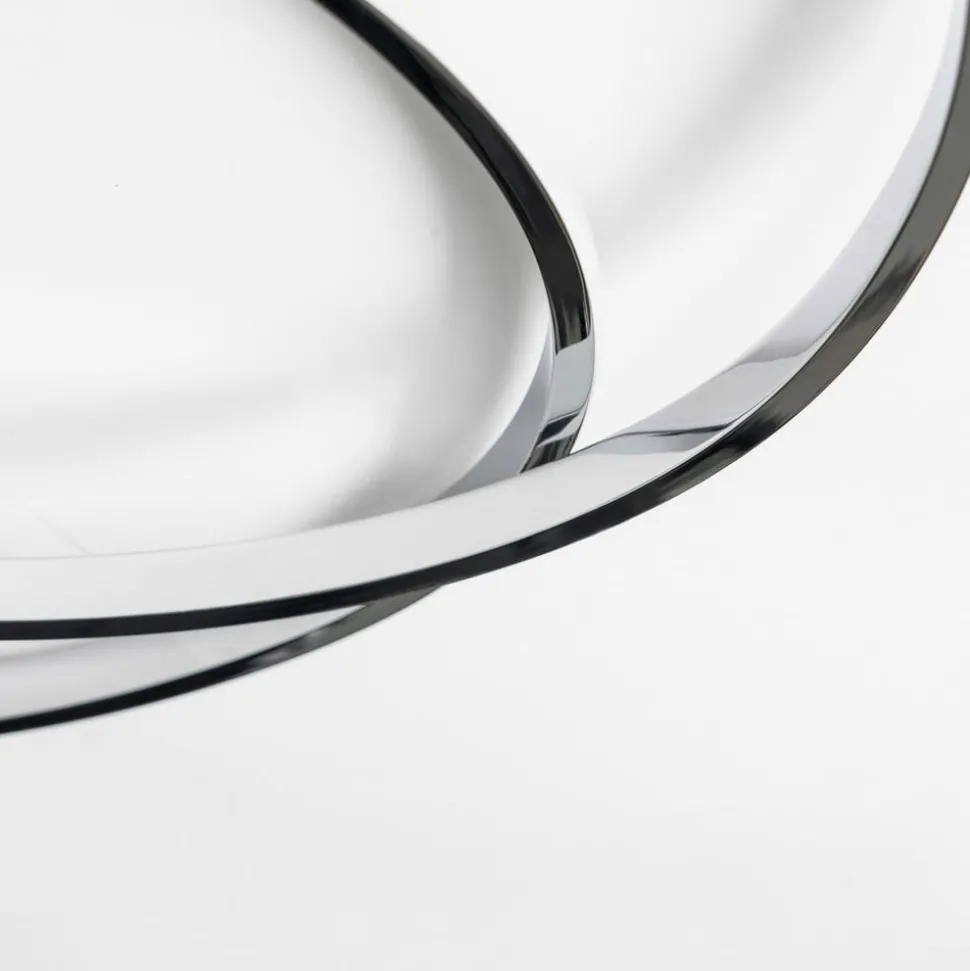 Lindby Dorle LED-taklampe, krom Ø 60 cm