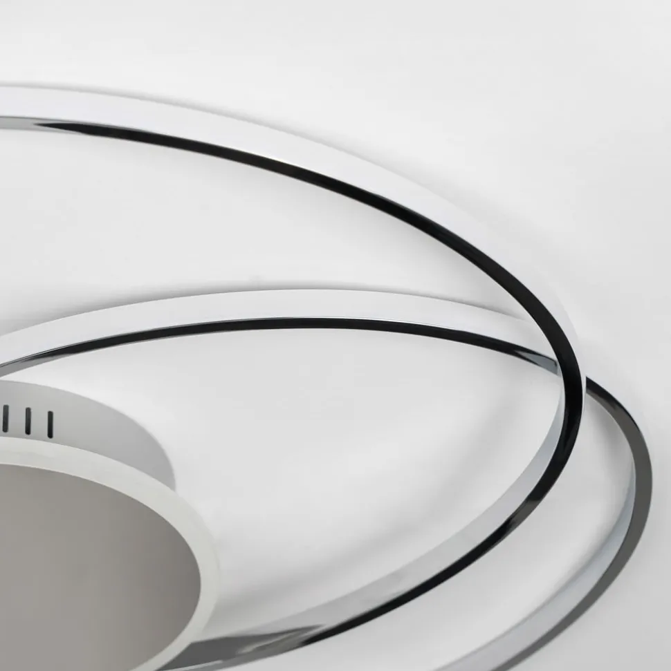 Lindby Dorle LED-taklampe, krom Ø 60 cm