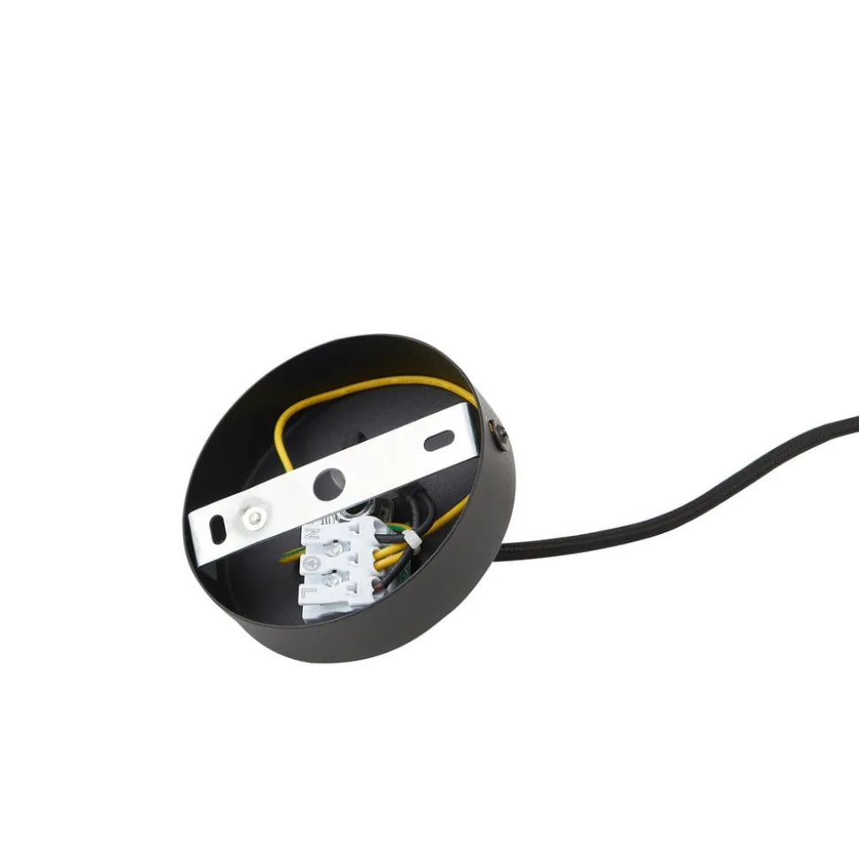 Lindby Doroteo hengelampe, 25 cm, 1 lyskilde, ravfarget, glass