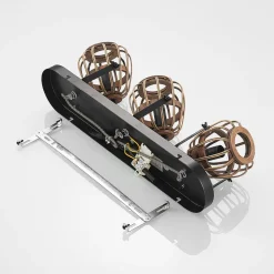 Lindby downlight Bominio, 54 cm, 3 lyskilder, tre, rotting