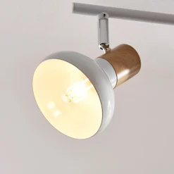 Lindby downlight Fridolin, 50 cm, 3 lyskilder, hvit, metall