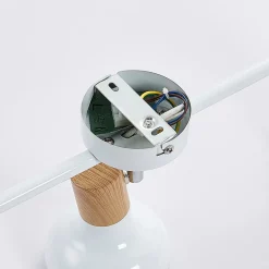 Lindby downlight Fridolin, 50 cm, 3 lyskilder, hvit, metall