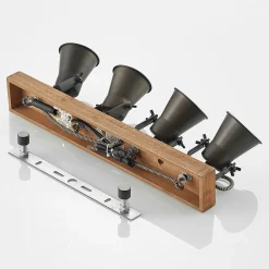 Lindby downlight Grandesa, 35 cm, 4 lyskilder, tre, metall