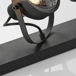 Lindby downlight Henega, 52 cm, svart, 3 lyskilder