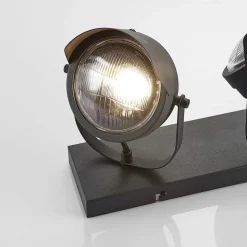 Lindby downlight Henega, 52 cm, svart, 3 lyskilder