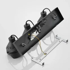 Lindby downlight Henega, 52 cm, svart, 3 lyskilder