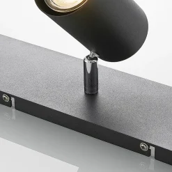 Lindby downlight Joffrey, 49 cm, svart, 3 lyskilder, GU10