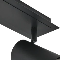 Lindby downlight Joffrey, 80 cm, svart, 4 lyskilder, GU10