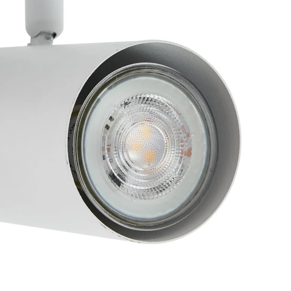 Lindby downlight Joffrey, 116 cm, hvit, 6 lyskilder, GU10