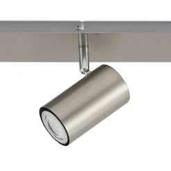 Lindby downlight Joffrey, 80 cm, nikkel, 4 lyskilder, GU10