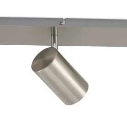 Lindby downlight Joffrey, 80 cm, nikkel, 4 lyskilder, GU10