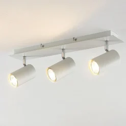 Lindby downlight Joffrey, 49 cm, hvit, 3 lyskilder, GU10