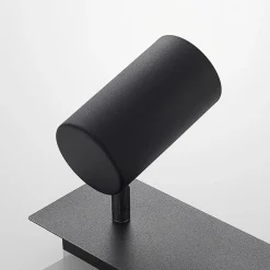 Lindby downlight Joffrey, 31 cm, 2 lyskilder, svart, GU10