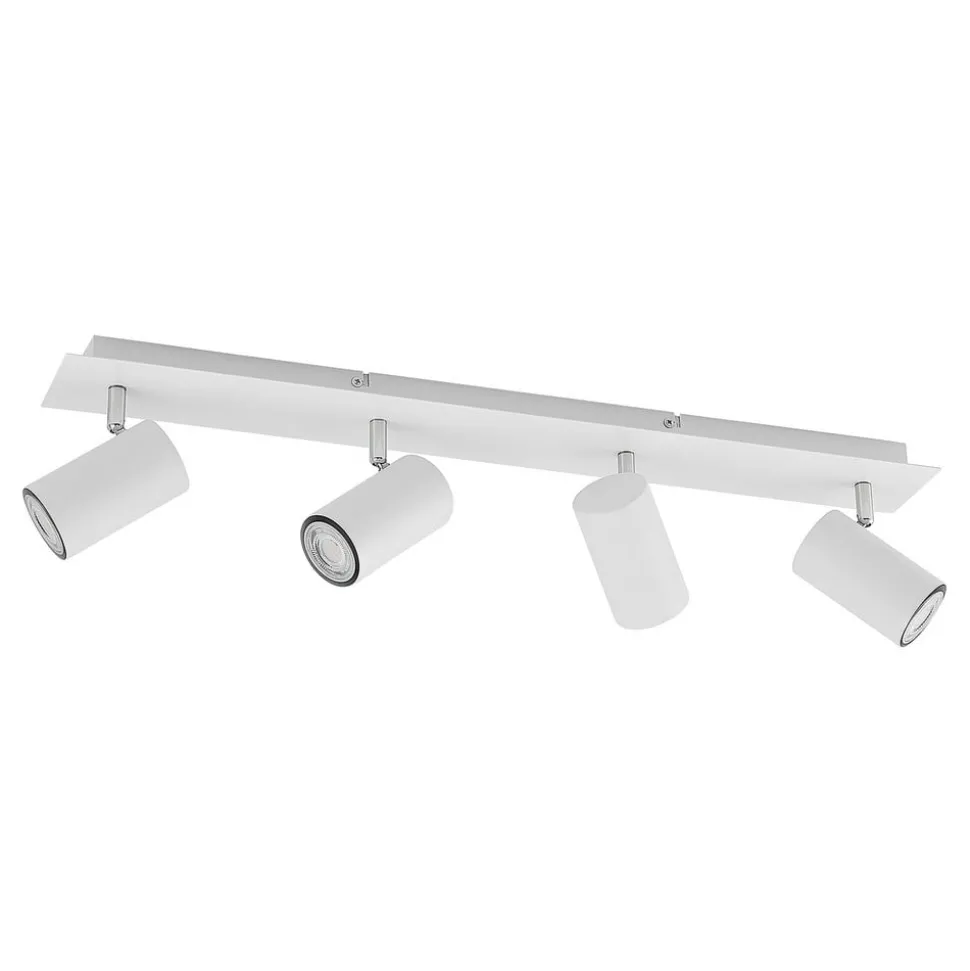 Lindby downlight Joffrey, 70 cm, hvit, 4 lyskilder, GU10