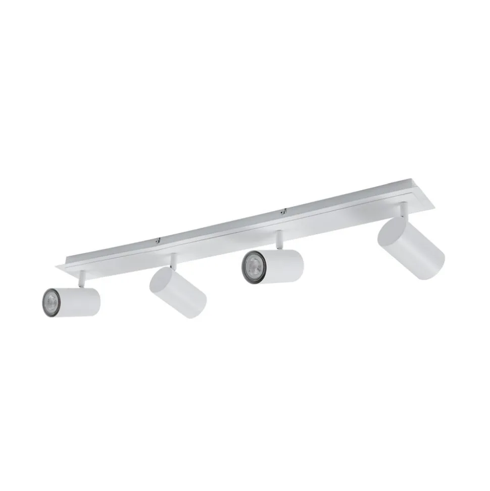 Lindby downlight Joffrey, 80 cm, hvit, 4 lyskilder, GU10