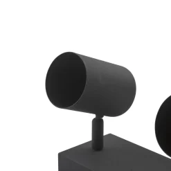 Lindby downlight Jorell, 35 cm, svart, 3 lyskilder, metall