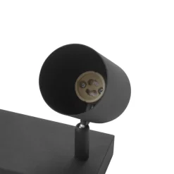 Lindby downlight Jorell, 35 cm, svart, 3 lyskilder, metall