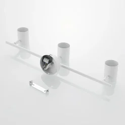 Lindby downlight Jorell, hvit, 55 cm, 3 lyskilder, metall, GU10