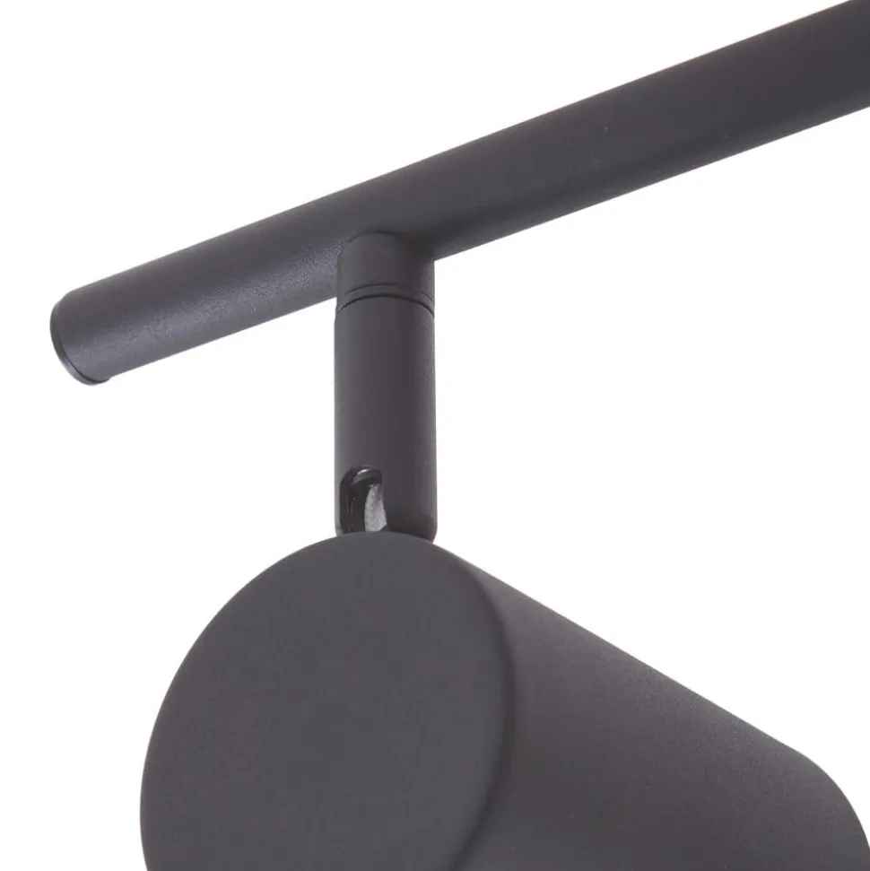 Lindby downlight Jorell, svart, 51 cm, 3 lyskilder, GU10