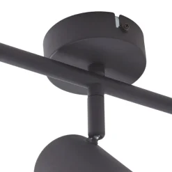 Lindby downlight Jorell, svart, 51 cm, 3 lyskilder, GU10