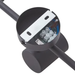 Lindby downlight Jorell, svart, 51 cm, 3 lyskilder, GU10