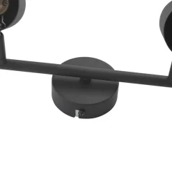 Lindby downlight Jorell, svart, 31 cm, 2 lyskilder, GU10