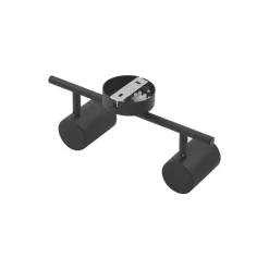 Lindby downlight Jorell, svart, 31 cm, 2 lyskilder, GU10